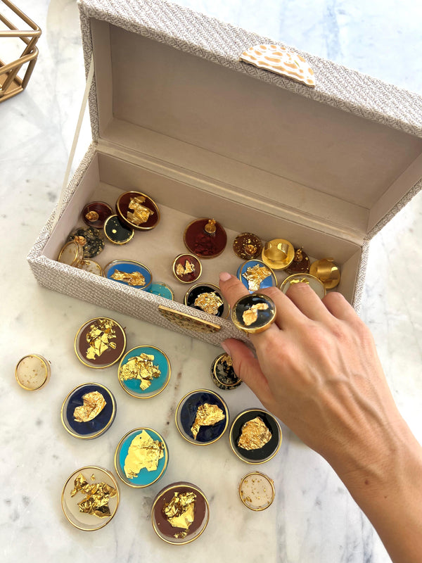 Topos Recycle a base de materiales reciclables, con lámina de oro livianos